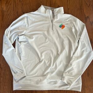 BRAND NEW Peter Millar Grey Golf Quarter Zip XL